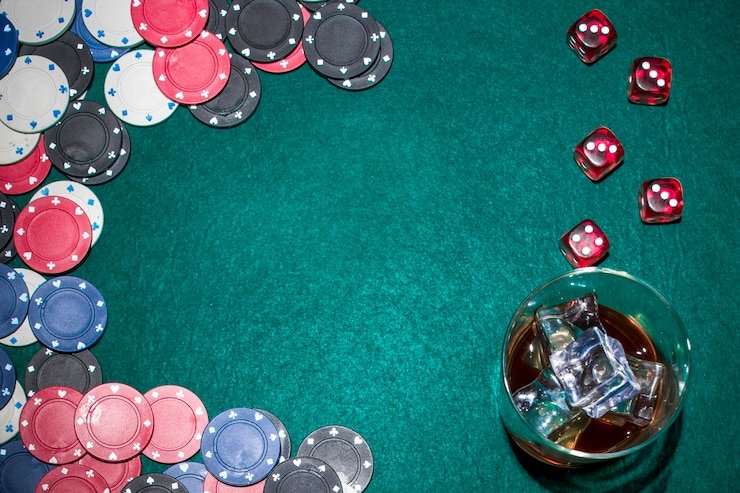 Blackjack hand example: player totals 16